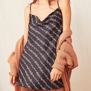 Free People Cowl Girl Slip Dress